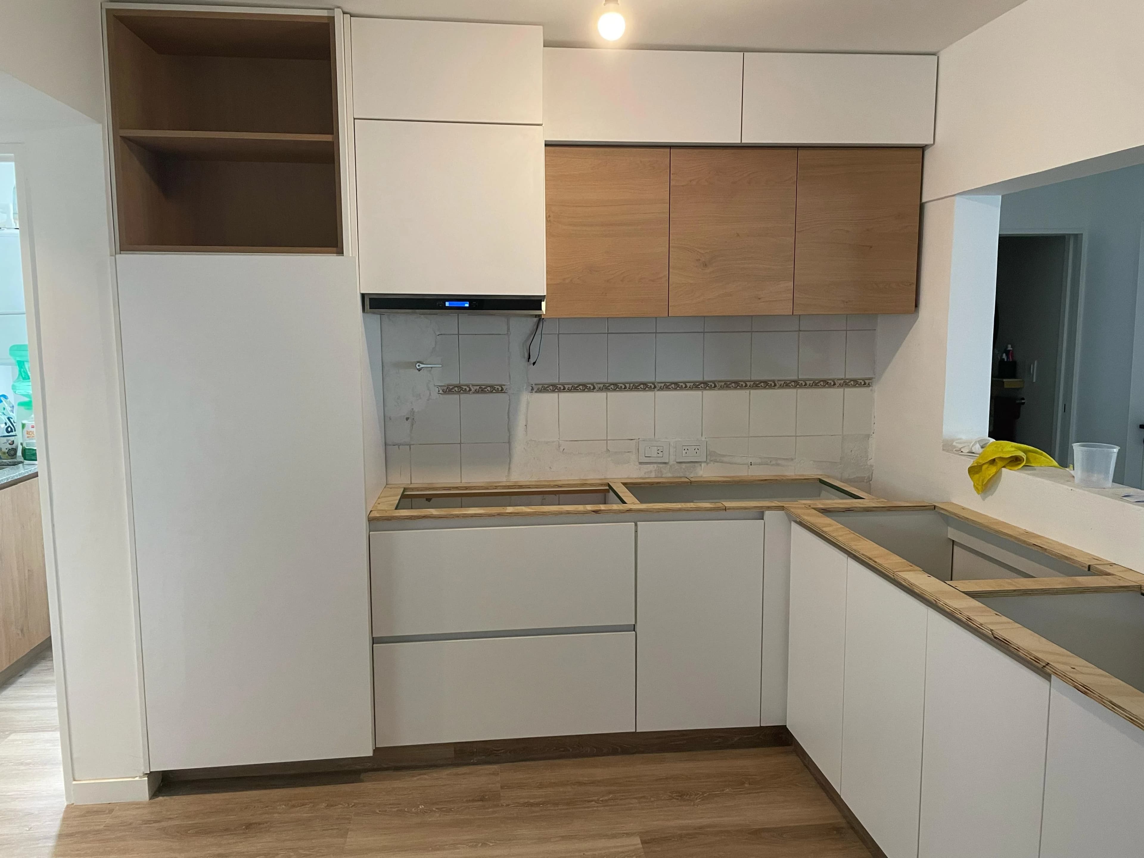 Vista cocina armado